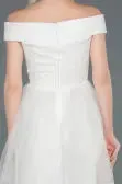 Short White Prom Gown AFWABK776