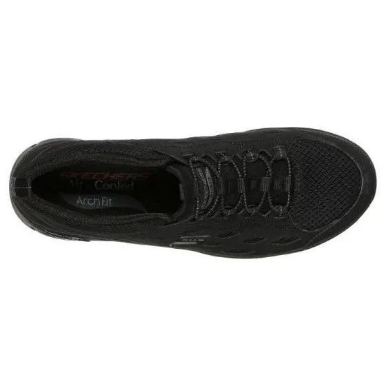 Skechers Arch Fit Support Trainers Refine Slip On Black