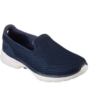 Skechers Go Walk 6 Big Splash Navy White Slip on Clearance