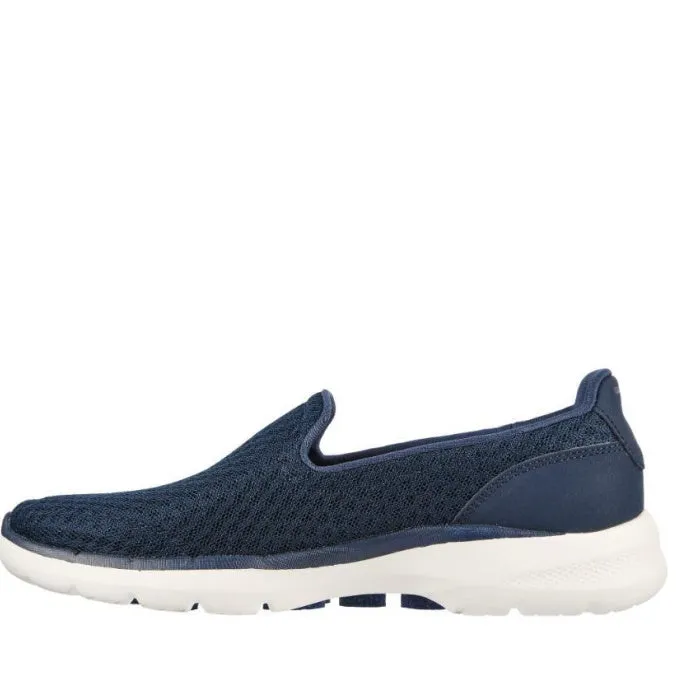 Skechers Go Walk 6 Big Splash Navy White Slip on Clearance