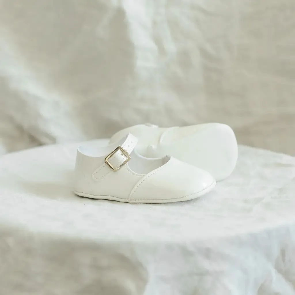 Soft Soled Mary Jane - Ivory Patent