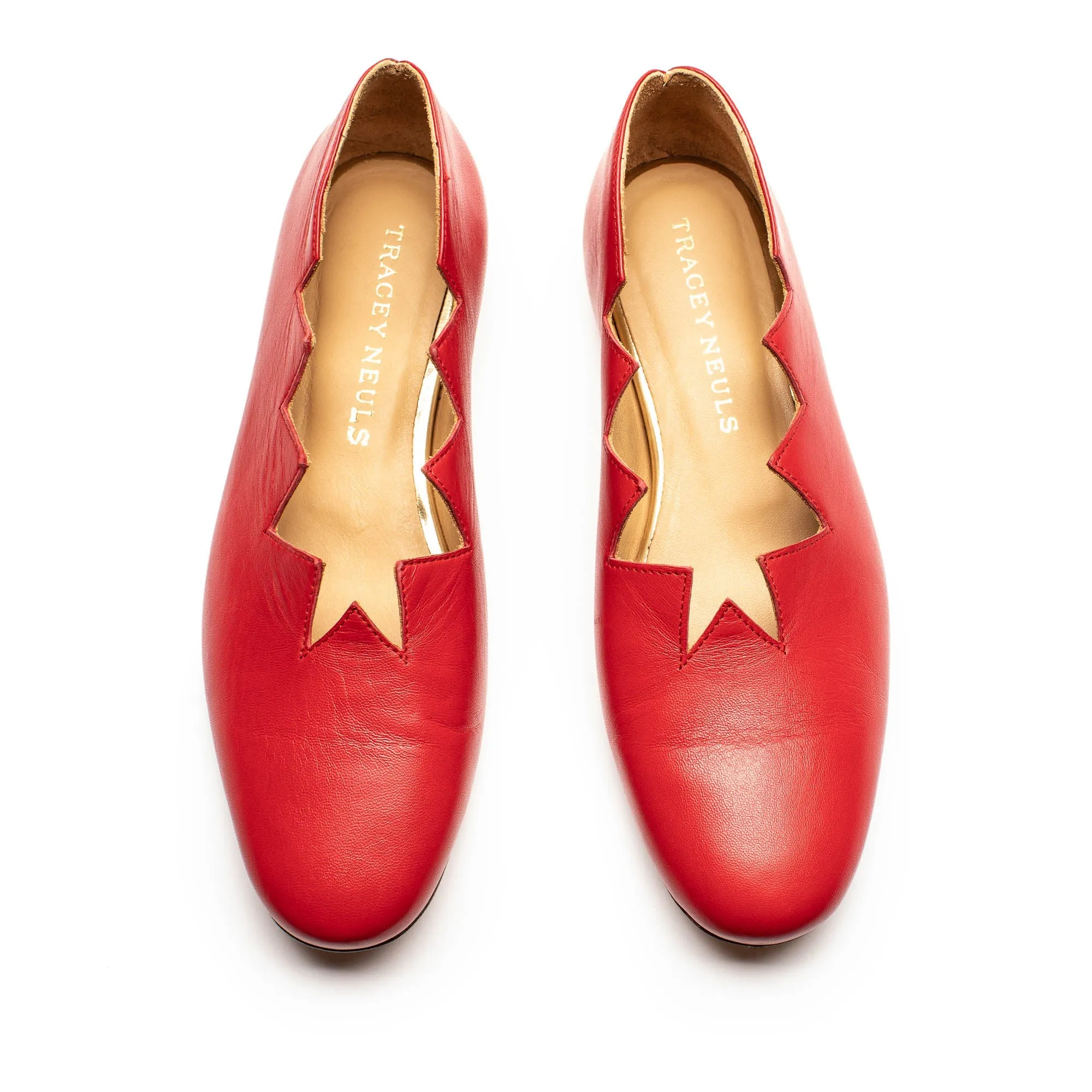 SS24 HOLZER Tomato | Leather Slip On