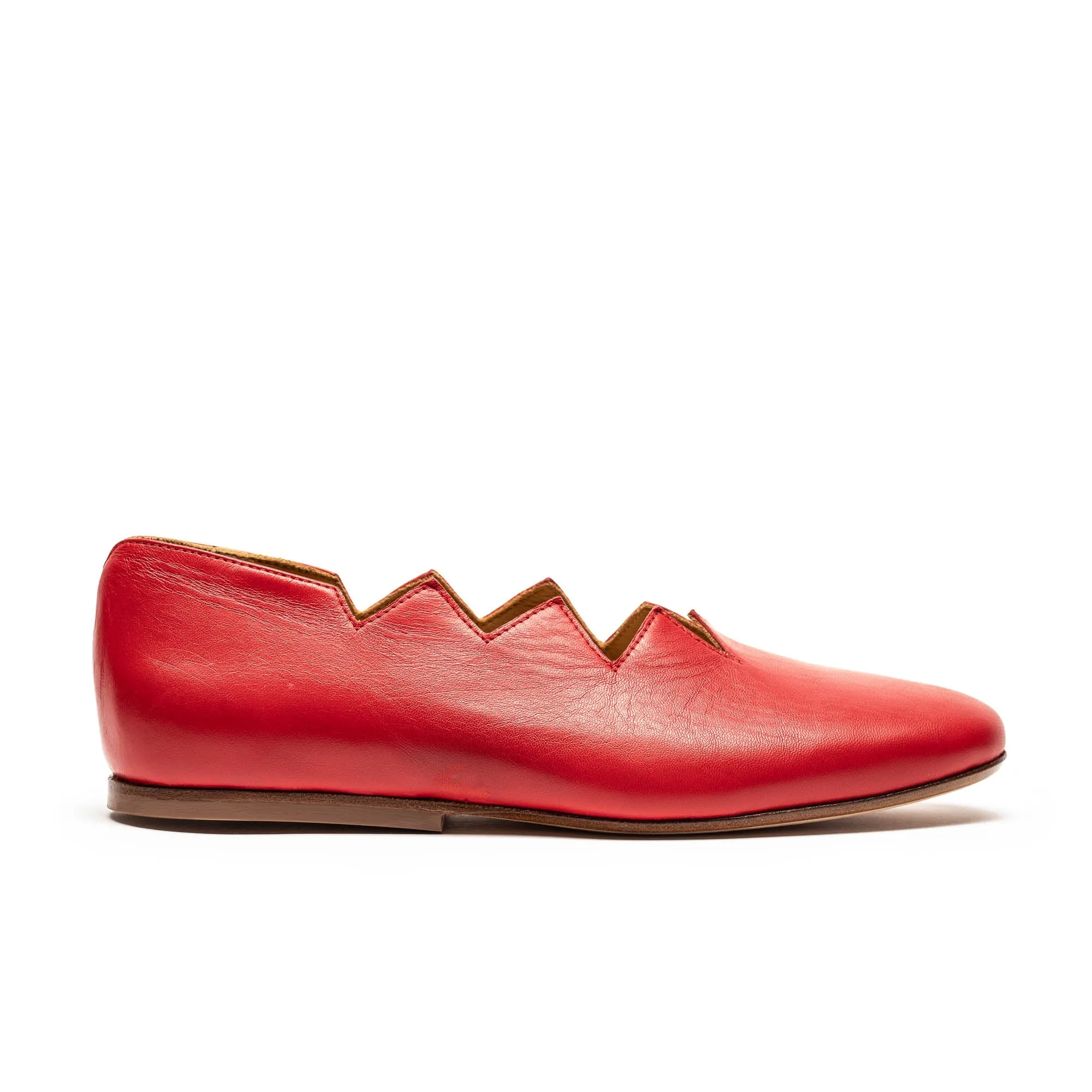 SS24 HOLZER Tomato | Leather Slip On