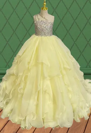 Stunning Beaded Bodice Glitz Teens Ball Gown