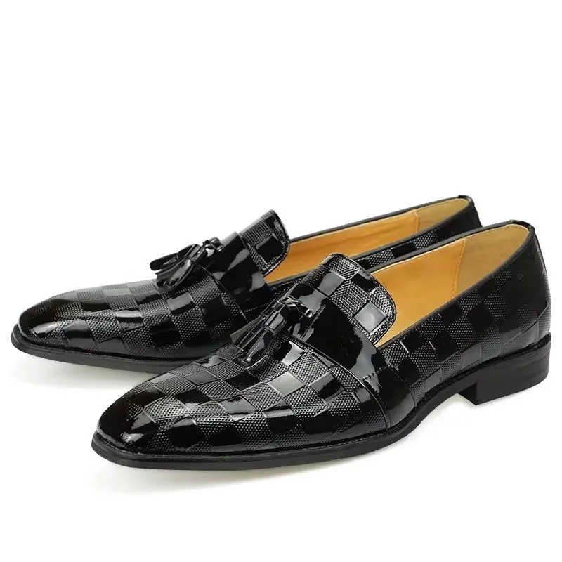 StylishLuxeExo CrocLeather Slip On Loafers