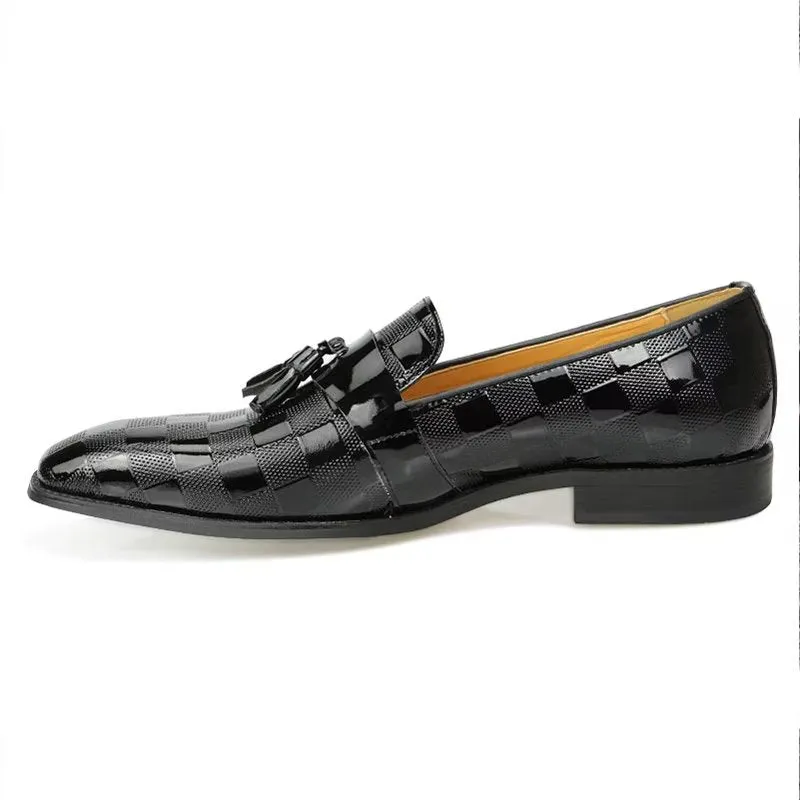 StylishLuxeExo CrocLeather Slip On Loafers