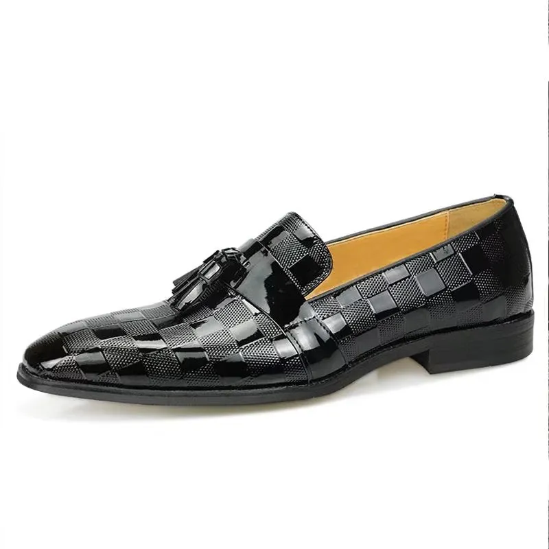 StylishLuxeExo CrocLeather Slip On Loafers