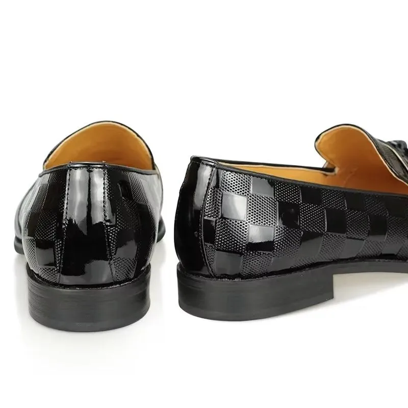 StylishLuxeExo CrocLeather Slip On Loafers