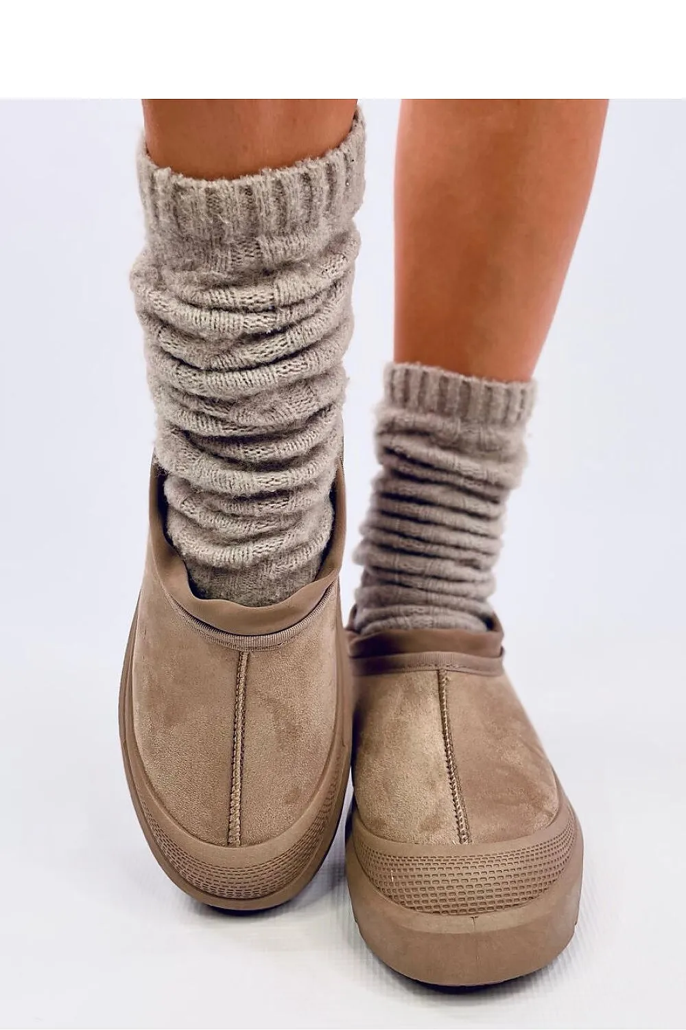 TEEK - Womens Beige Slush Boots