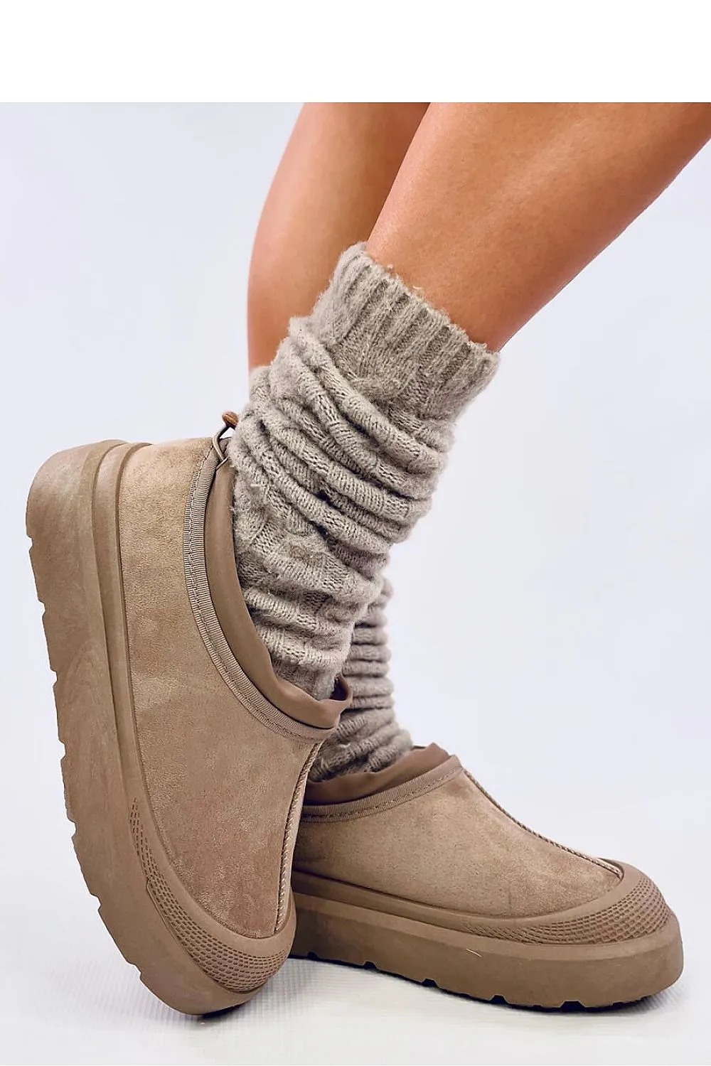 TEEK - Womens Beige Slush Boots