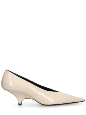 Toteme   55mm The Wedge-Heel leather pumps 