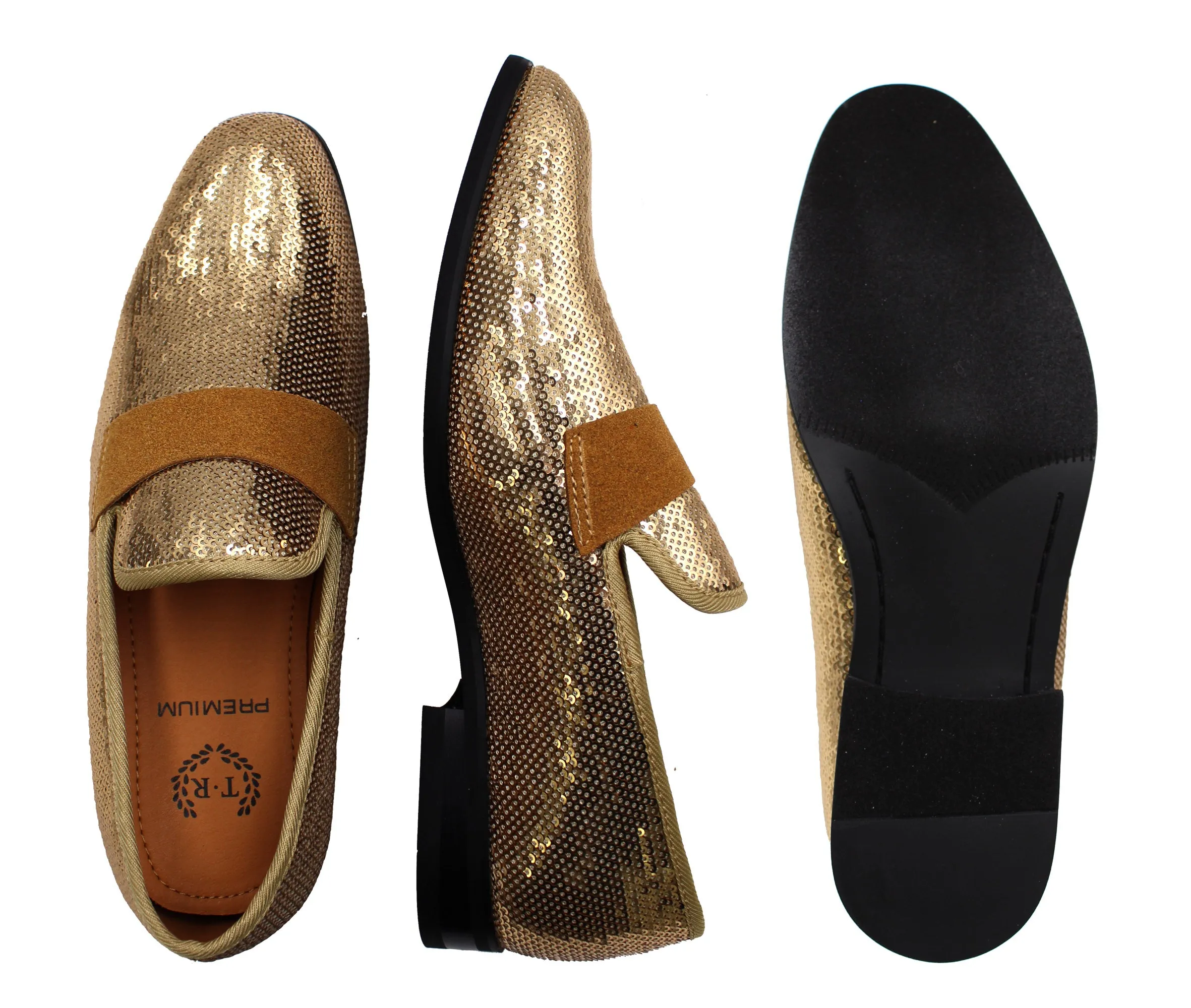 TR PREMIUM,PLAIN TOE-SLIP ON-SLF-SHOES-5659-GOLD