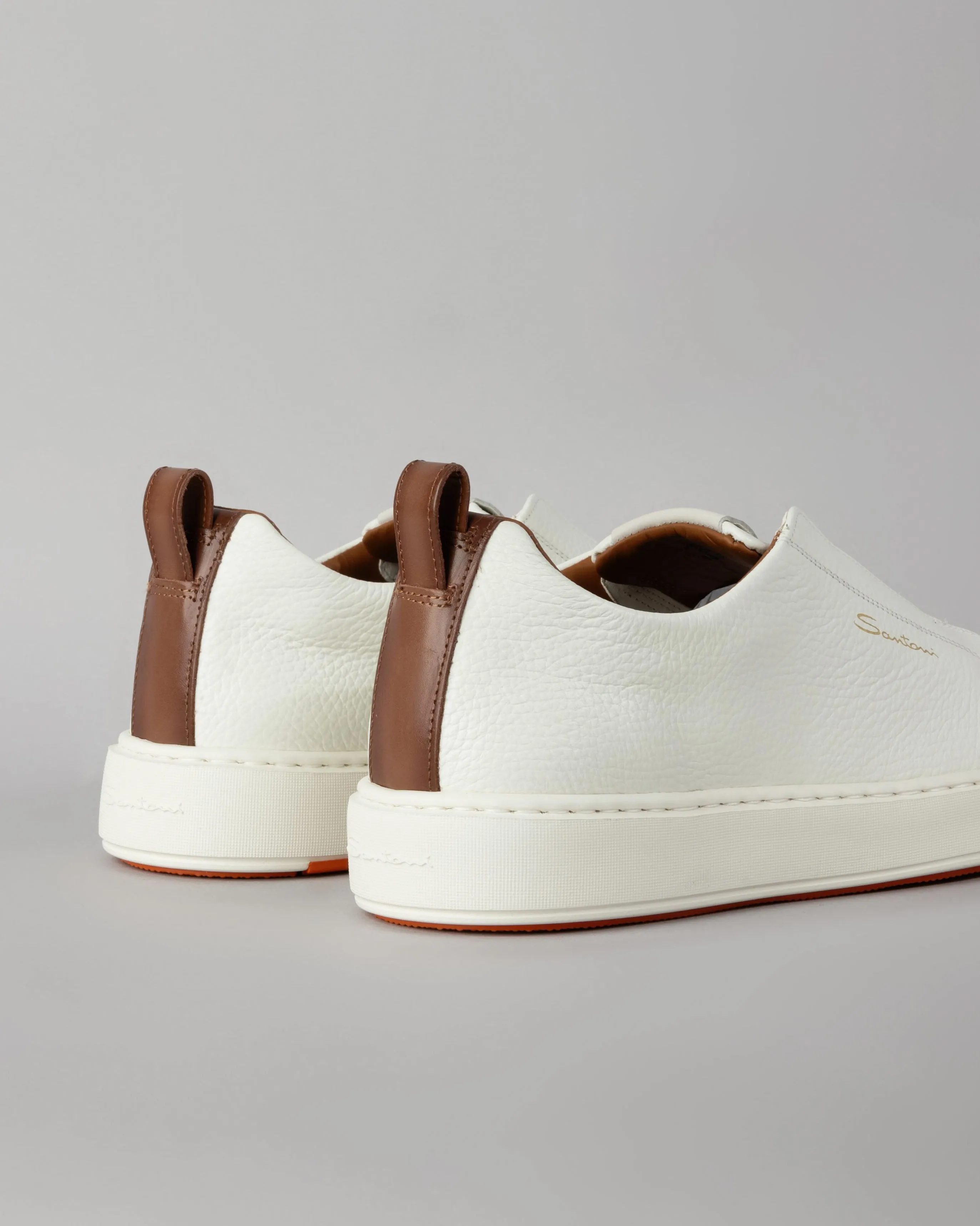 Tumbled Leather Slip-On Sneaker