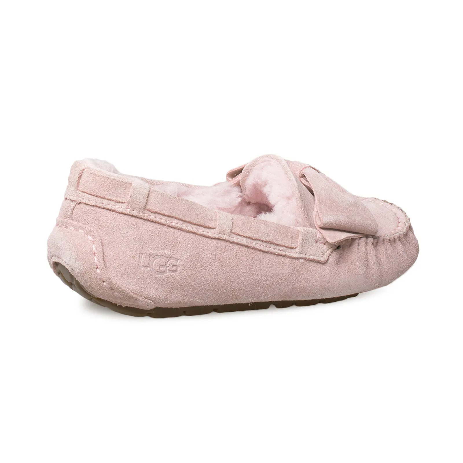 UGG Dakota Suede Bow Pink Crystal Slippers - Women's