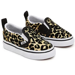 VANS TD Slip-On V Sneakers Flocked Leopard Black/True White