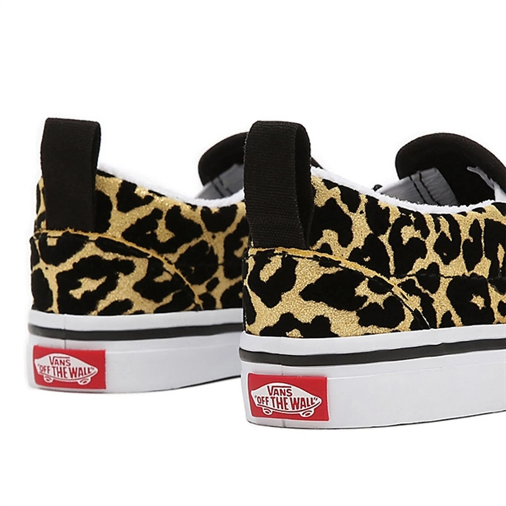 VANS TD Slip-On V Sneakers Flocked Leopard Black/True White