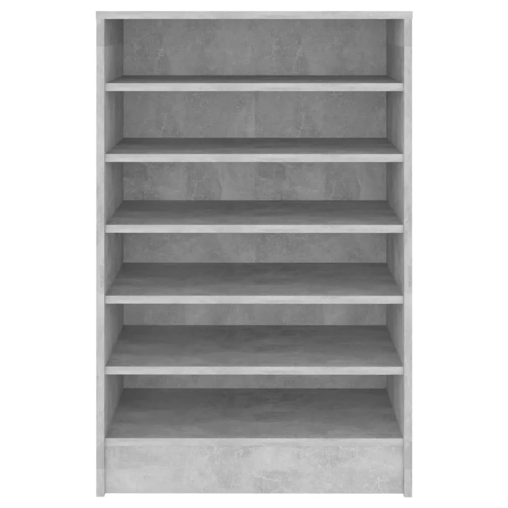 vidaXL Shoe Cabinet Concrete Grey 60x35x92 cm Engineered Wood