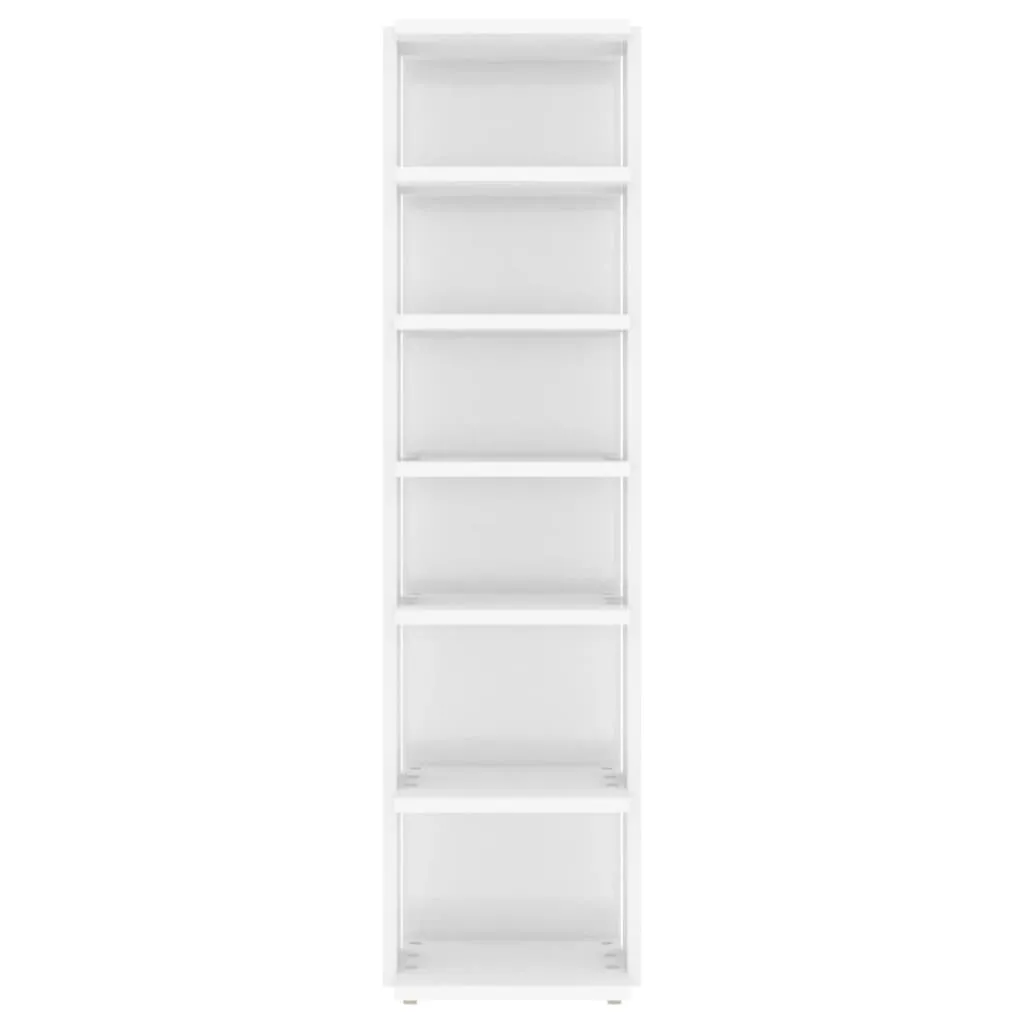 vidaXL Shoe Cabinets 2 pcs High Gloss White 27.5x27x102 cm