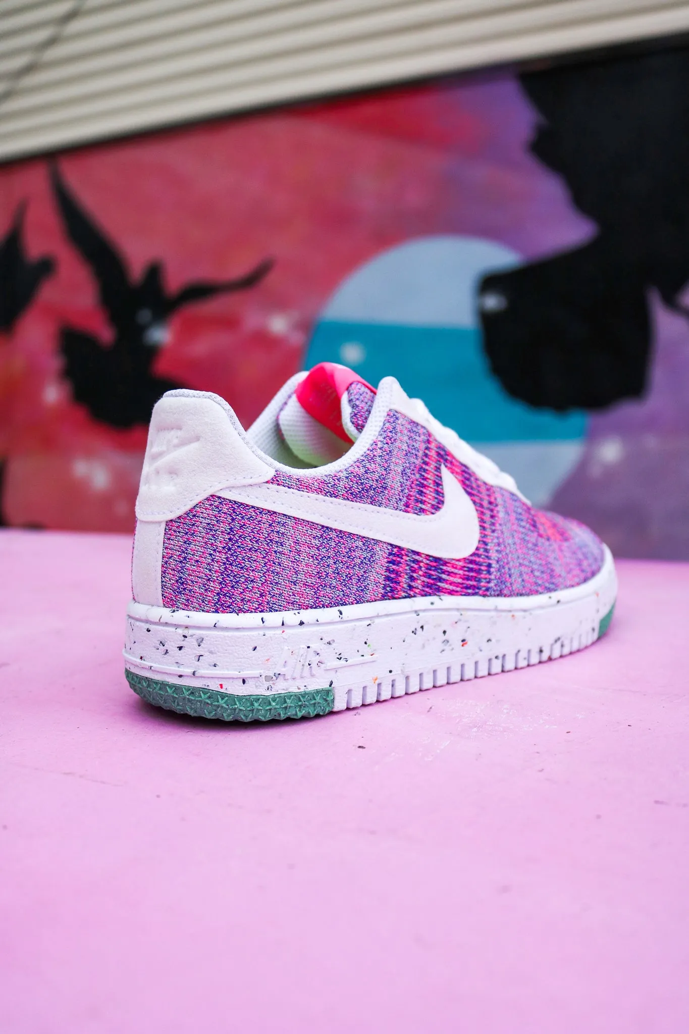 W NIKE AIR FORCE 1 CRATER FLYKNIT "FUCHSIA GLOW"