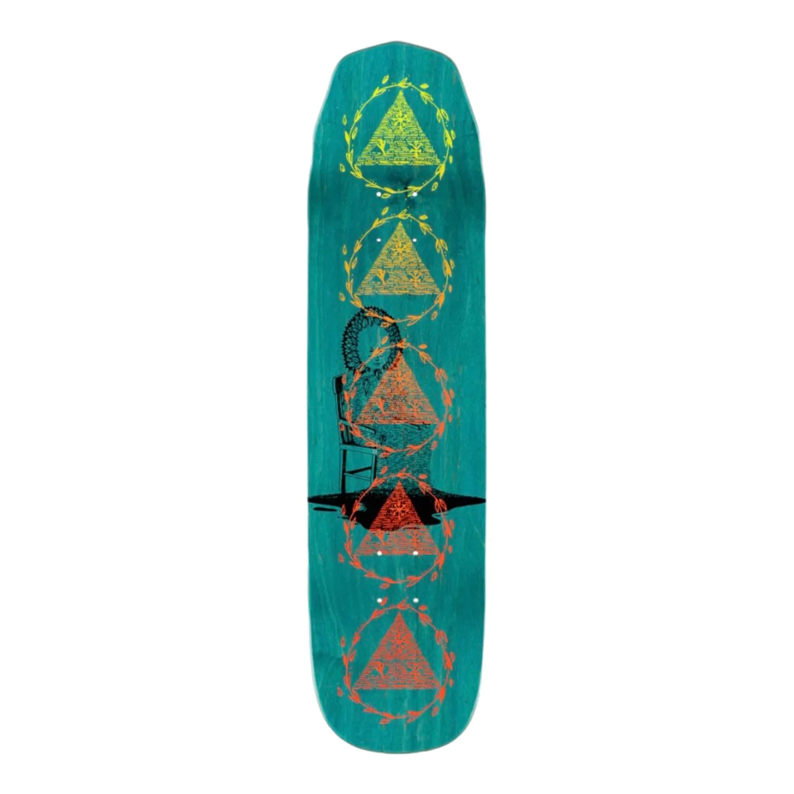 WELCOME NORA VASCONCELLOS SOIL ON WICKED PRINCESS - BONE/TEAL STAIN 8.125"