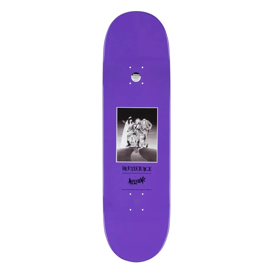 WELCOME x BEETLEJUICE - SHOWTIME ON POPSICLE - BLACK/PURPLE DIP - 8.5"