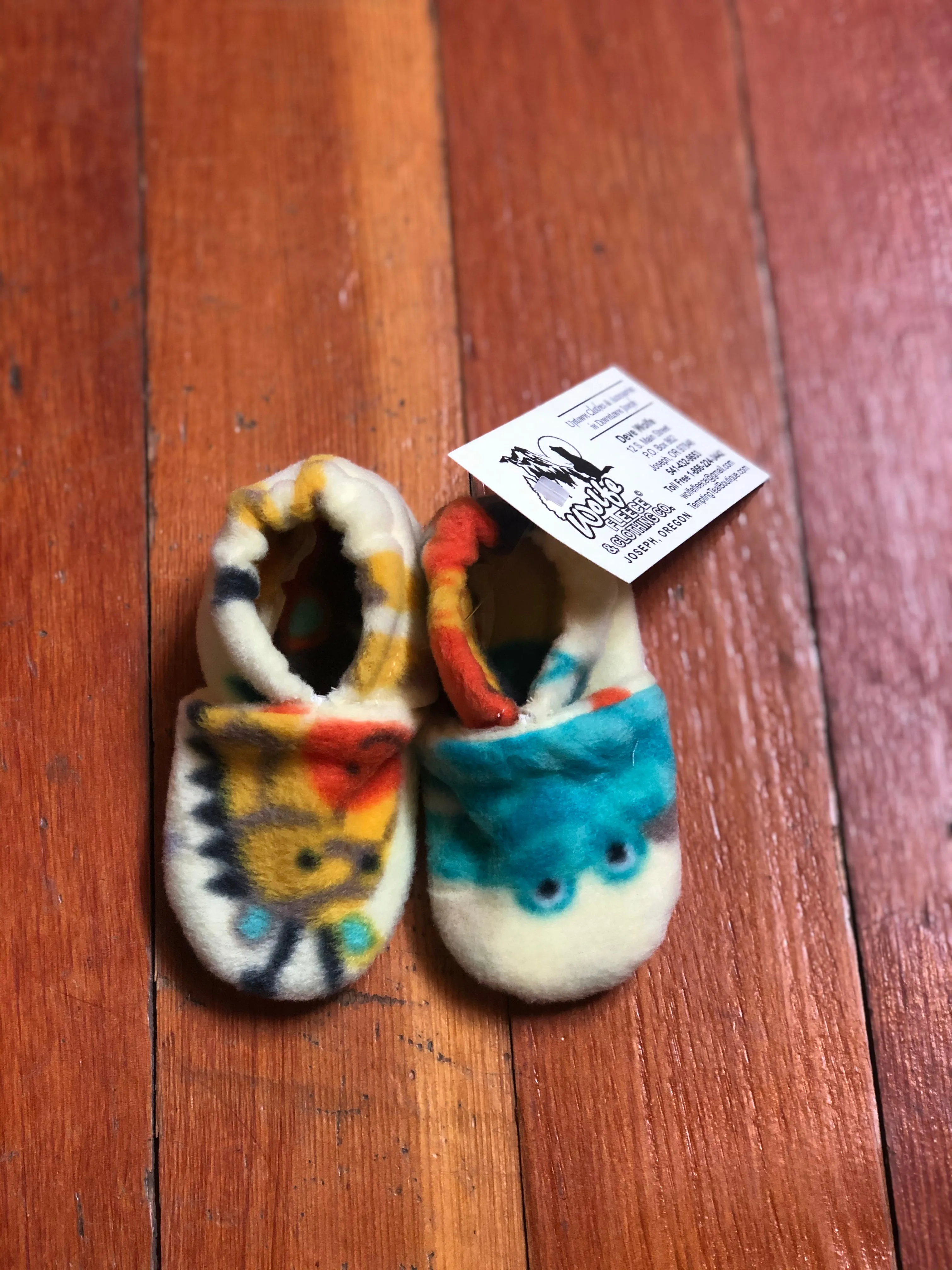 Wolfe Fleece Baby Booties