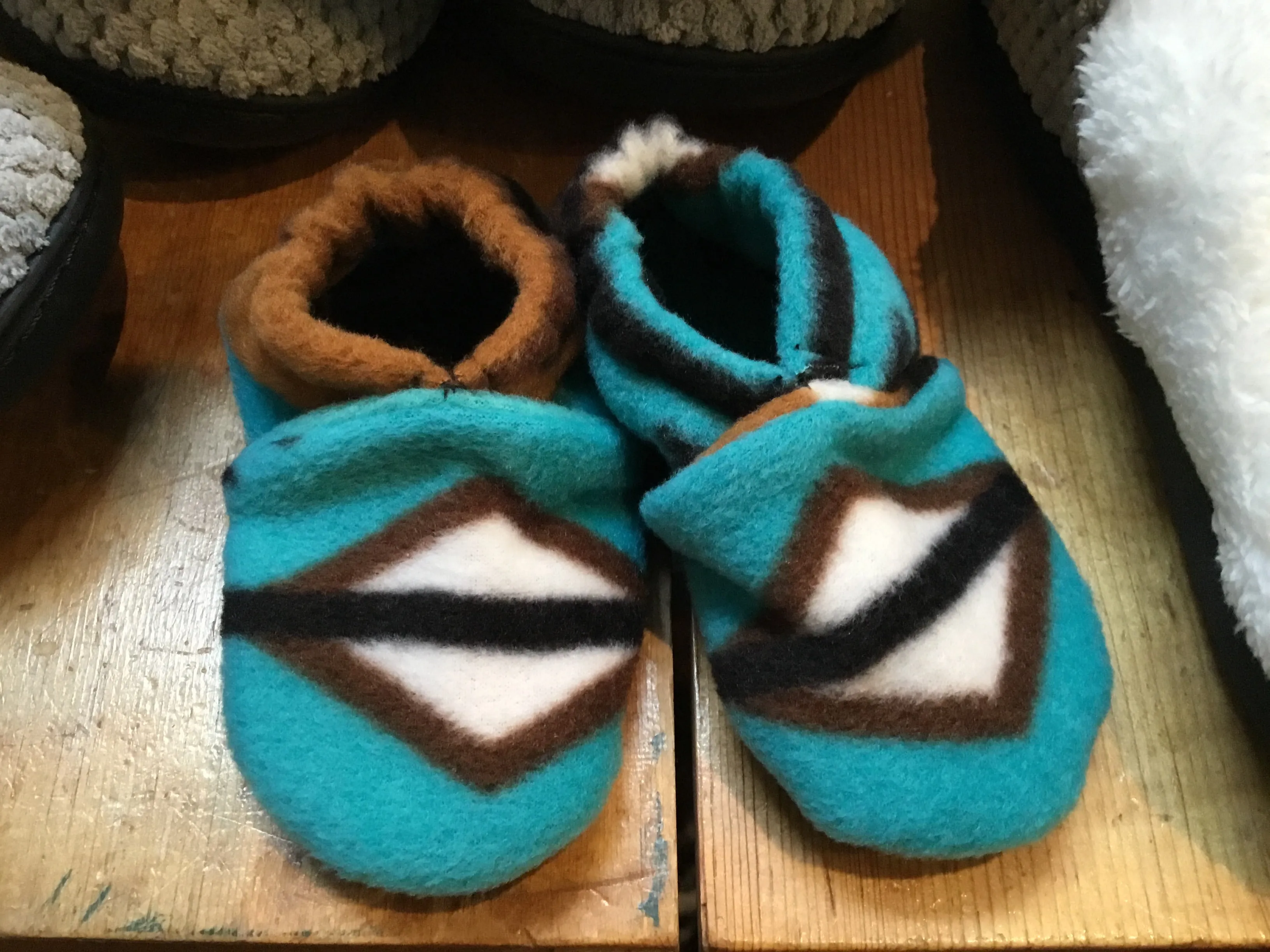 Wolfe Fleece Baby Booties