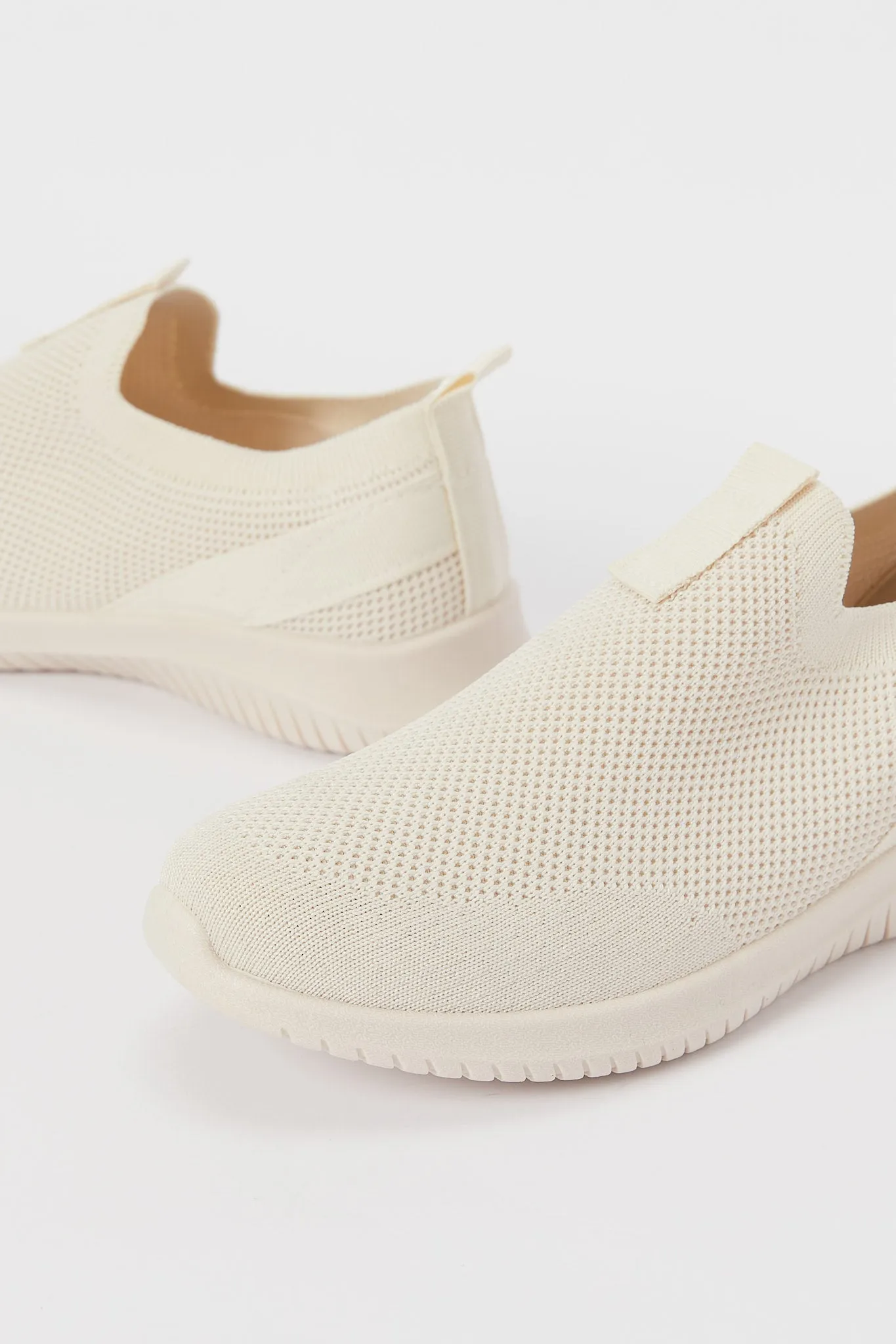 Women Ivory Slip On Classic Sneaker