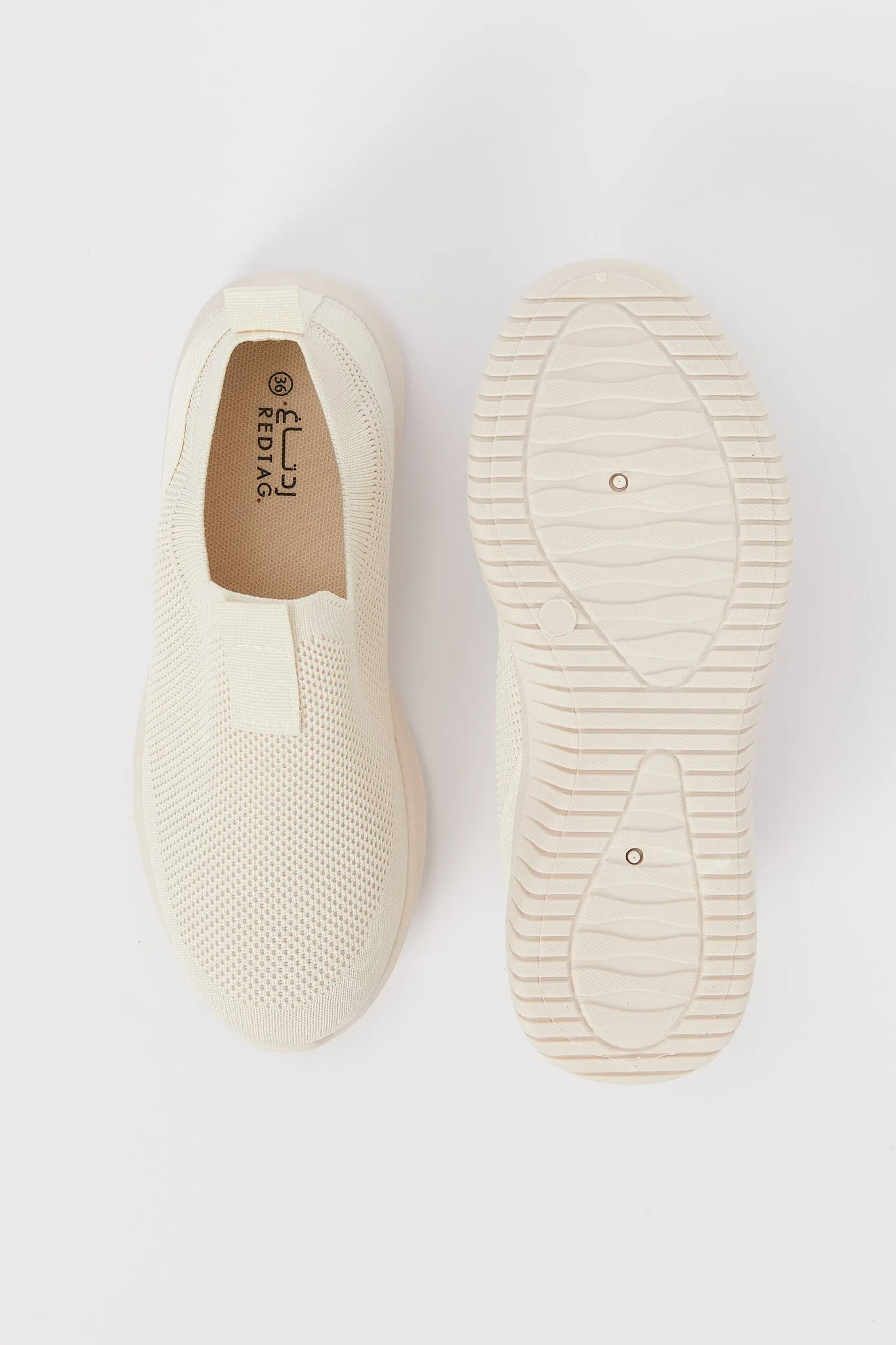 Women Ivory Slip On Classic Sneaker