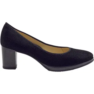 Women's Ara Ophelia Black Puntikid Leather