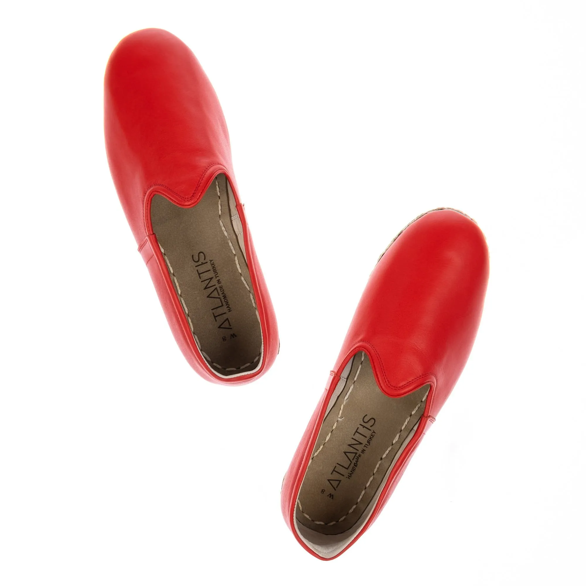 Women's Red Slip On Shoes