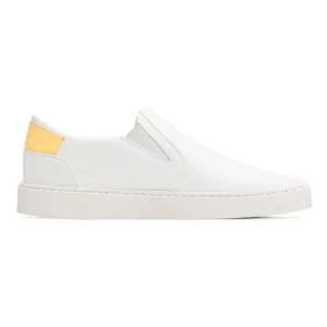 Women's Slip On | White-Starstruck Yellow