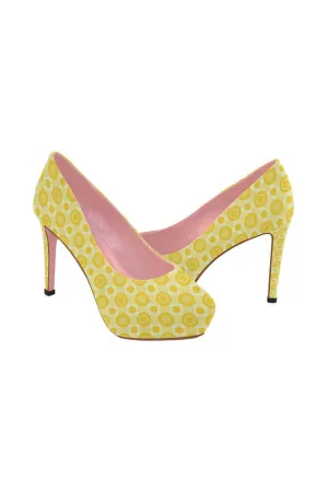 Yellow Women's High Heels