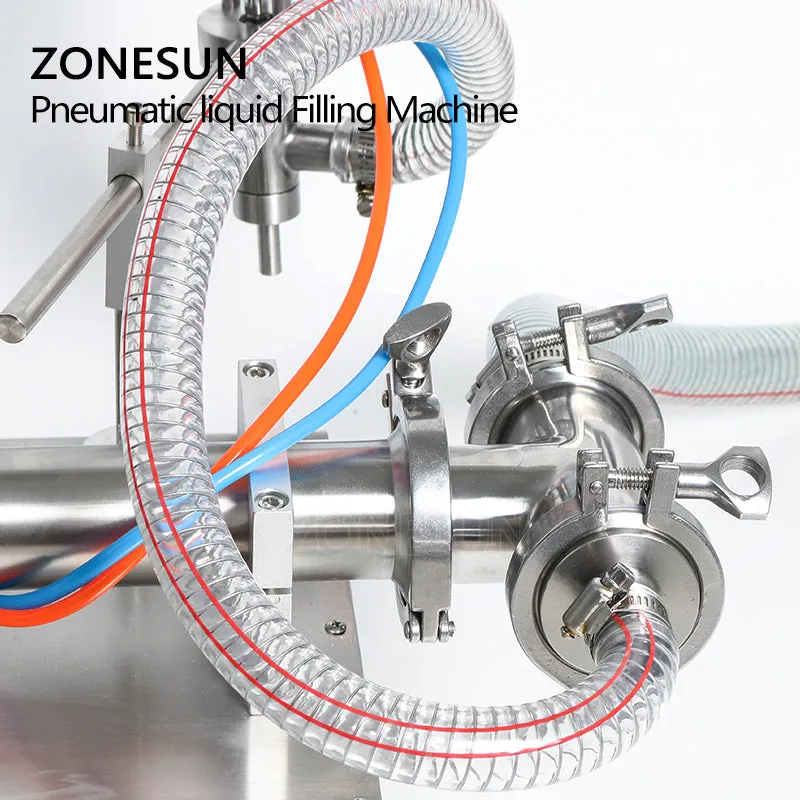 ZONESUN Pneumatic Automatic Liquid Filling machine Shampoo Water Milk Juice Oil Drink