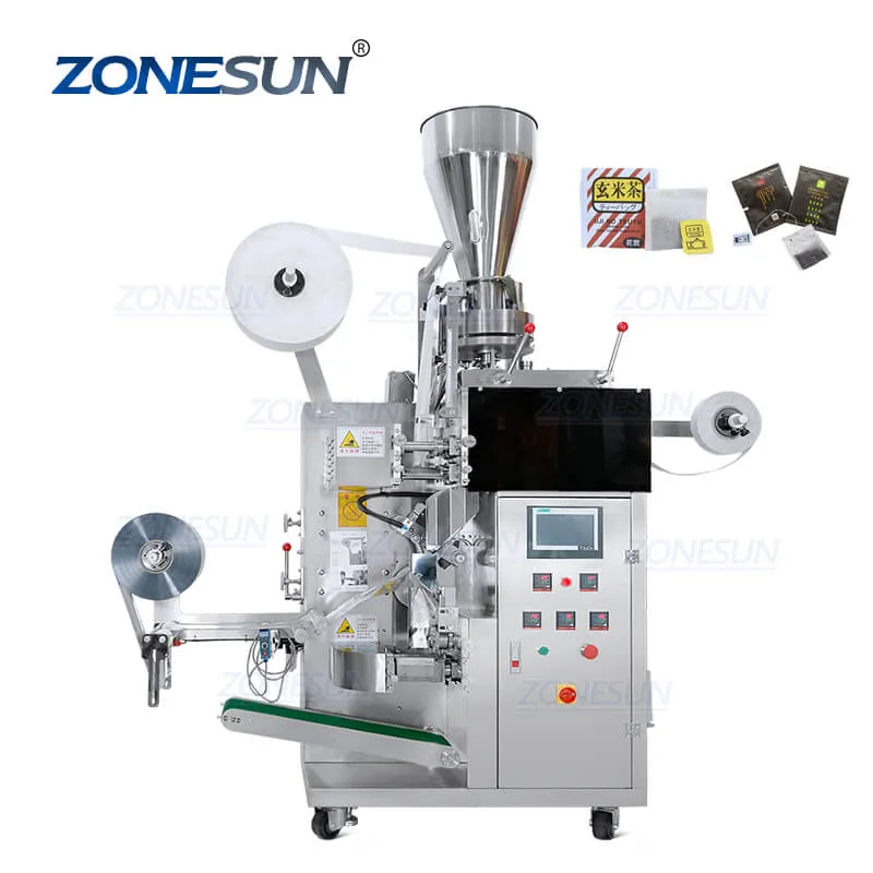 ZS-FS622 Automatic 3 Sides Volumetric Cup Tea Bag Filling and Sealing Machine With Outer Bag Granule Packaging Machine