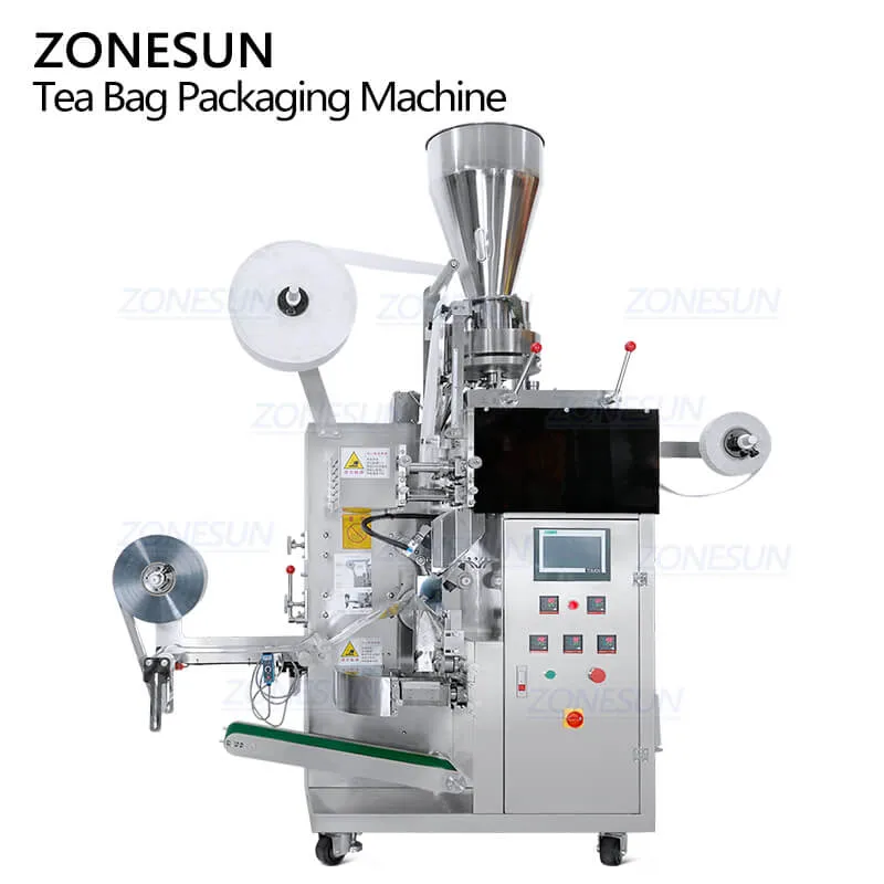 ZS-FS622 Automatic 3 Sides Volumetric Cup Tea Bag Filling and Sealing Machine With Outer Bag Granule Packaging Machine